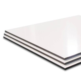 АКП Grossbond 3мм 1500*2000мм (al 0,21) Белый матовый G9003